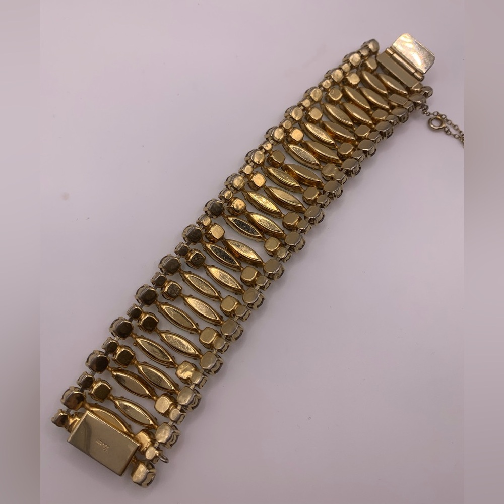Stunning Vintage Sherman AB rhinestone bracelet - Picture 6 of 9